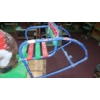 Image 4 : Antique Carnival Ride Section "Pony & Cart" - From Vintage Kiddie Ride - All Metal 
