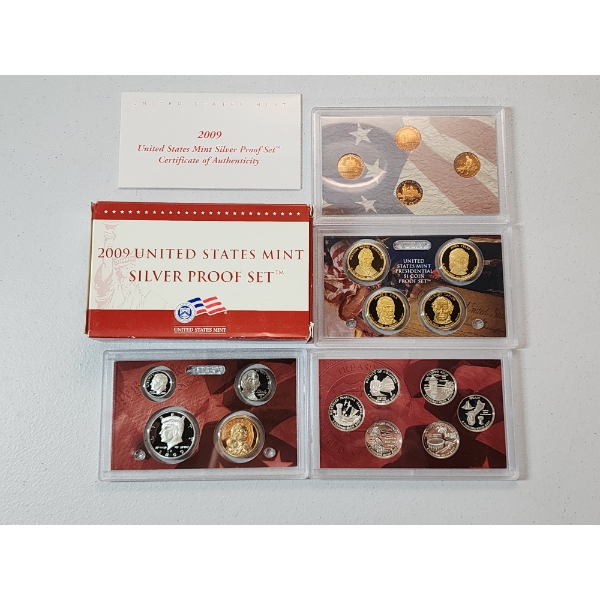 2009 United States Mint Silver Proof Set in Original Packaging w/ CoA