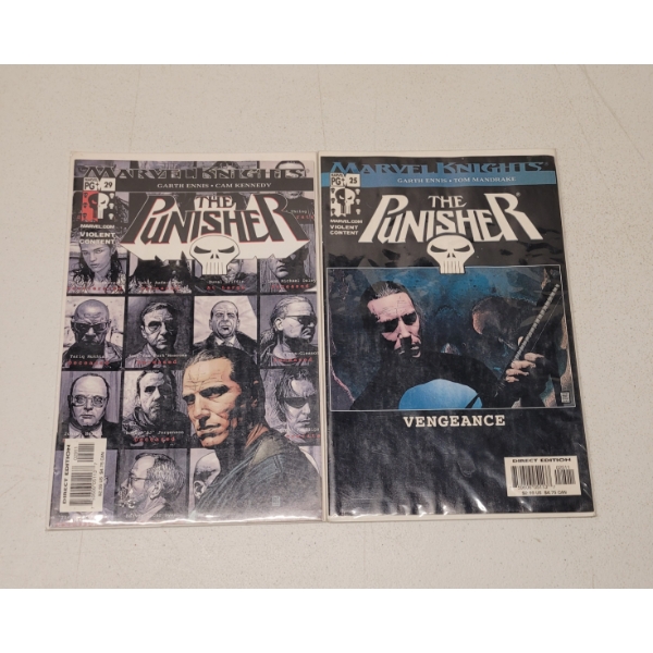 2 Comics - The Punisher - Garth Ennis & Tom Mandrake - Protective Cover