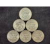 Image 5 : Six Assorted 40% Silver Kennedy Half Dollars - $3 Face Value