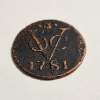 Image 2 : Very Nice 1781 New York Penny ~ Netherland East Indies Duit