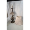 Image 4 : Vintage Hollywood Regency Style Brass Lamp With Cherub