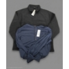 Image 1 : New With Tags!  Mens Size Large Navy Blue Long Sleeve Henley Shirt & Black Sweatshirt With Collar 