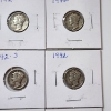 Image 4 : x15 Assorted Years United States 90% Silver Mercury Dimes - Face Value: $1.50