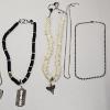 Image 4 : Assortment Of Vintage Costume Jewelry Including Necklaces Rings And A Pocket Watch