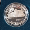 Image 3 : 1990 U.S. Eisenhower Centennial Proof Silver Dollar Coin - 90% Silver w/ OGP Packaging & CoA