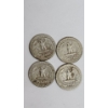 Image 2 : (4) United States 90% Silver Washington Head Quarters - 1950-D, 1950-S, 1951, 1951-S