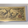 Image 4 : United States $5.00 Silver Certificate Gold Foil .99999999 - 24K Note In Protective Holder 