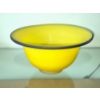 Image 1 : PICKUP IN NORTHFIELD - Vintage "Lusitania Glass" Art Glass Compote  10" W x 5.5" D  Perfect Cond 
