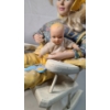 Image 7 : 1980's Schmid Porcelain Doll & 1990s Tootsie Toy Mommy Doll Includes Rocking Chairs