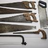 Image 4 : Lot of 8 Vintage and Antique Woodworking Hand Saws (28.5" Max Length)