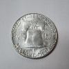 Image 2 : 1955 Silver Franklin Half Dollar - 90% U.S. Silver Coin 