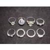 Image 2 : Beautiful Sterling Silver Rings In Various Styles & Stones - Weighing Total of 29.9 Grams