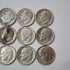 Image 4 : Lot of Assorted Years United States 90% Silver Roosevelt Dimes - Face Value: $1.50