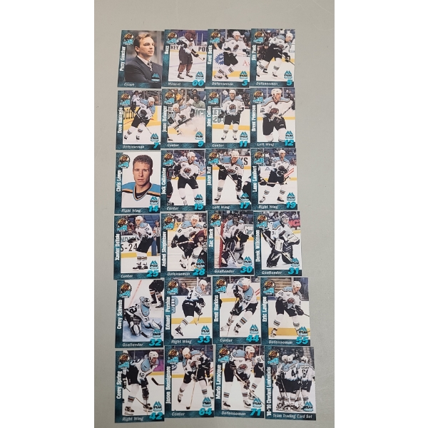 (24) 1998-99 Cleveland Lumberjacks Team Trading Cards