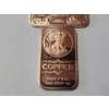 Image 3 : x2 1 AVDP Ounce .999 Fine Copper Bars - Walking Liberty & Silver Certificate Design - Mint Condition