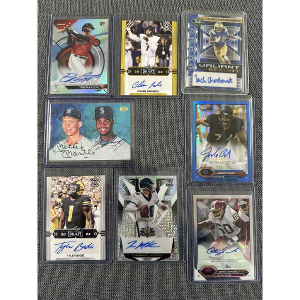 Eight Autographed Trading Cards - Mint Condition