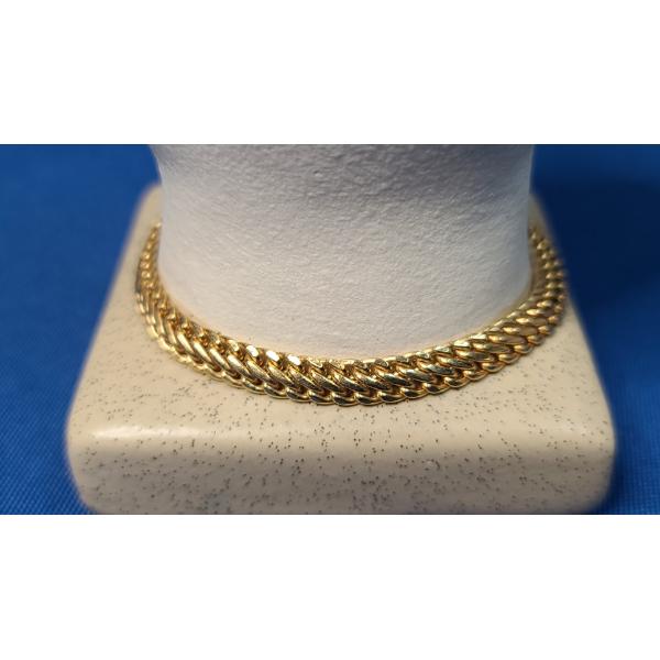 18K Gold Link Chain Bracelet (Broken Clasp) - Weight: 5.7g
