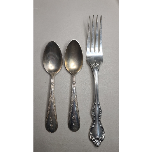 (3) Pcs Of Sterling Silverware - Total Weight: 108.5g