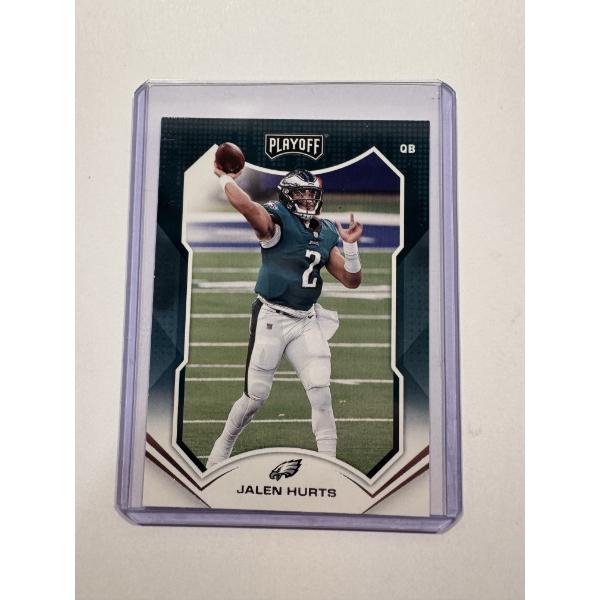 2021 Panini Jalen Hurts Philadelphia Eagles Rookie Football Card In Protective Holder - Mint