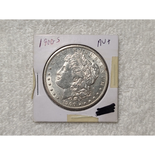 1900-S Morgan Silver Dollar in Beautiful Almost Uncirculated Condition!