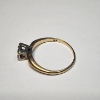 Image 3 : 14K Yellow Gold Ring with Solitaire Diamond - Size 6.5 - Total Weight: 2.1g