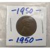 Image 2 : 2 Lincoln Cents on Cardboard,  Years 1946 and 1950