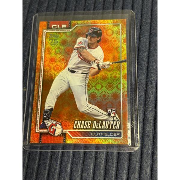 Chase DeLauter Outfielder Cleveland Guardians Trading Card in Sleeve - Card #458 - 2026 Topps