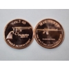 Image 2 : 2 - 1 AVDP Ounce .999 Fine Copper Rounds: Colt 45, & M16 Rifle Designs (2 oz Total) Mint Condition