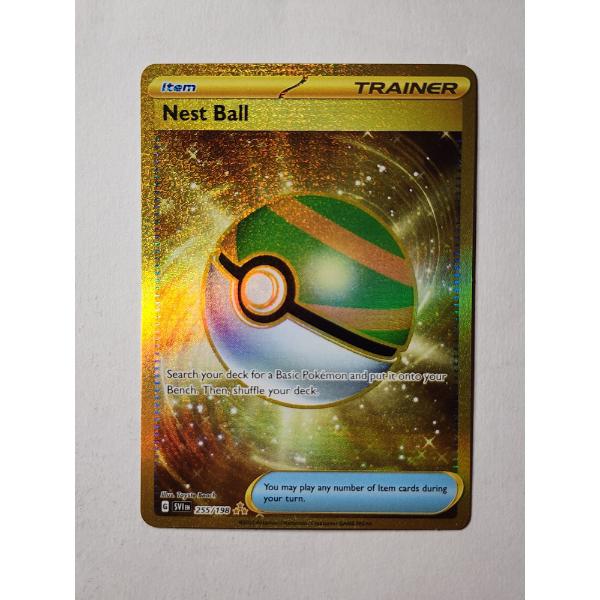 Nest Ball 225/198 Golden Holo Rare Pokemon Trading Card - Near Mint!
