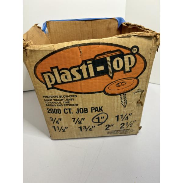 Plasti-Top Prevents Blow-Offs - 1" - Box of Tons of them!
