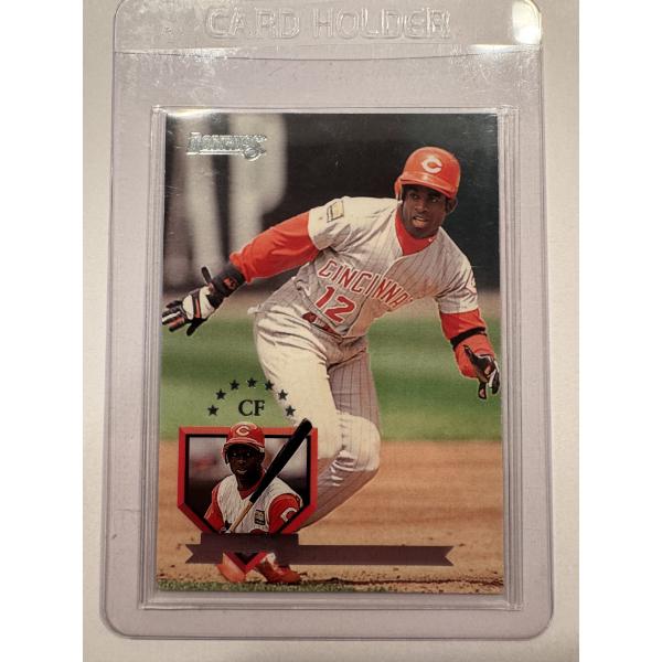 1995 Donruss Deion Sanders Cincinnati Reds Baseball Card In Protective Holder - Mint Condition