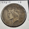 Image 2 : 1926-D United States 90% Silver Peace Dollar 