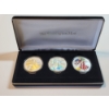 Image 1 : The Washington Mint: 3 2005 Silver American Eagle Coins - Nice Collectible Set! 