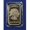 Image 2 : U.S. Buffalo Native American Vintage Silver Bar - 1 oz .999 Fine Silver