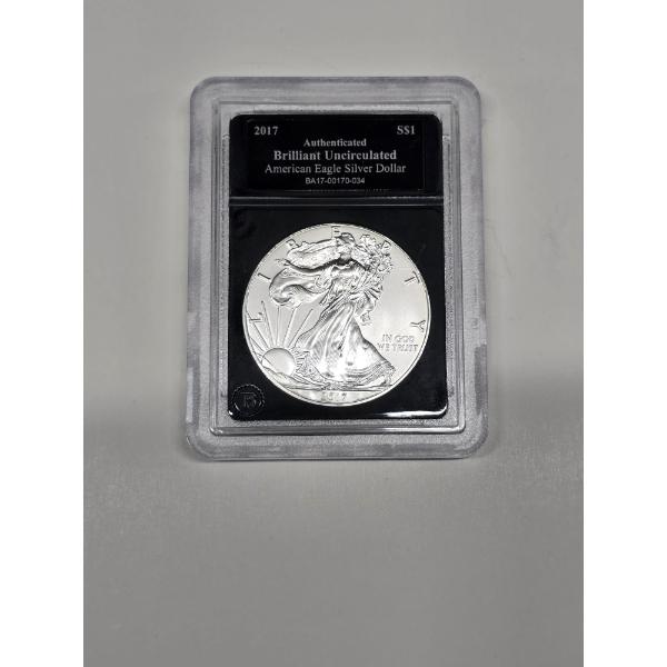 2017 BU American Eagle 1 oz Silver Dollar 