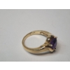 Image 3 : Stunning 14K Yellow Gold Ring w/ Large Purple Gemstone - Size 7 - TW: 4.3g