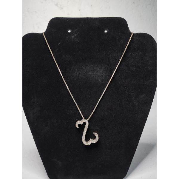 Sterling Silver Open Hearts Pendant Necklace 20in TW: 7.2g