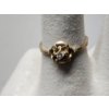 Image 2 : Lovely 10K Yellow Gold Ring With Small Clear Stone ~ SIZE 7.5 ~ Weighing 1.5 Grams