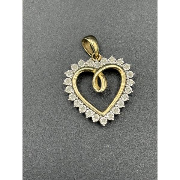 Gorgeous Sterling Heart Pendant - 3.3 Grams