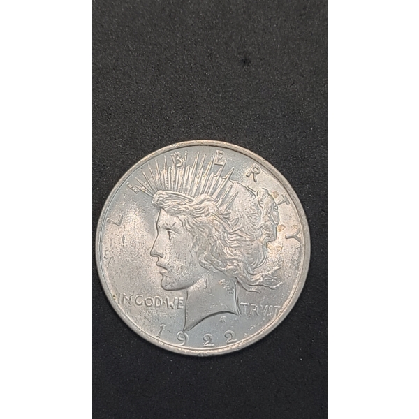 United States 1922 90% Silver Peace Dollar