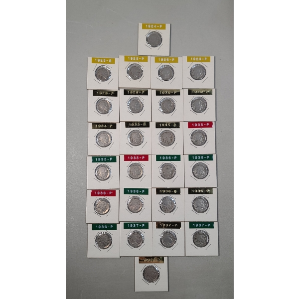 Assorted Years/Mint Marks United States Buffalo Nickels - Face Value: $1.30