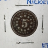 Image 3 : 1868 United States Shield Nickel ~ Early 5 Cent Coin in Good Condition!