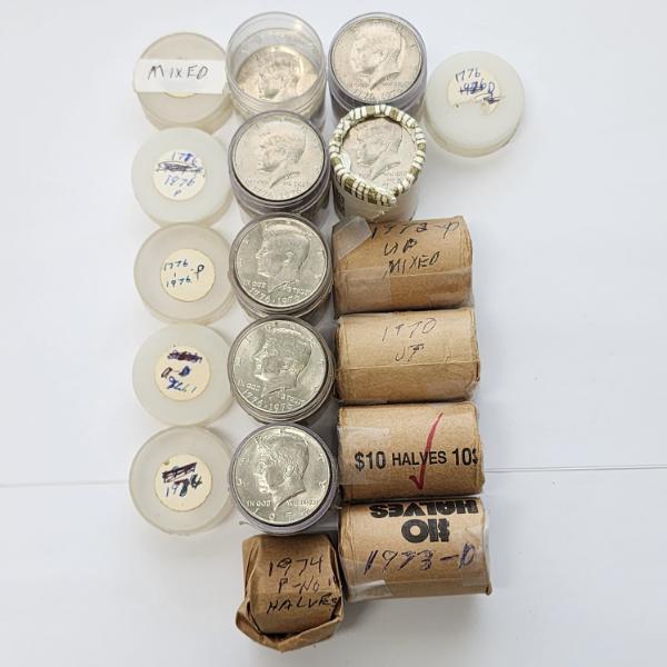 ~$100.00 Face Value of Assorted Years U.S. Kennedy Half Dollars
Face Value is approximate. The tubes