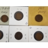 Image 7 : Nine Assorted United States Wheat Pennies Including 1909 VDB!