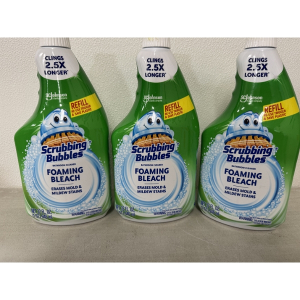 3 - Large Bottles of Scrubbing Bubbles Refill - Brand New - You Get 3 Bottles For One Bid!