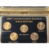 Image 4 : 2000, 2001, & 2002 United States 24K Gold Layered 50 States Commemorative Quarters