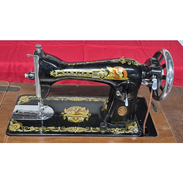 Finest Antique Floor Model Singer Sewing Machine Gem Ever - This Is A Stunning Example In Every Way