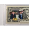 Image 24 : The Bradford Exchange Mint President Donald Trump $2 Note Collection In 16" x 9" Wooden Case