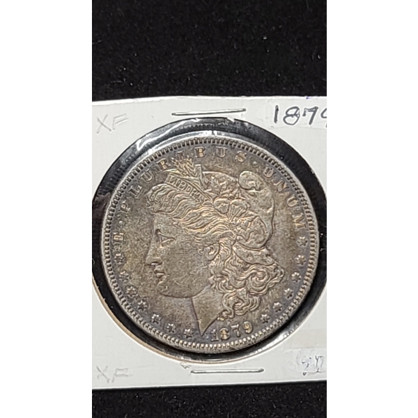 1879-P Morgan Silver Dollar - Incredible Toning! - 90% Silver US Coin